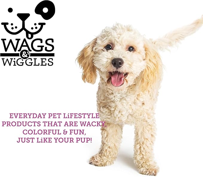 Wags & Wiggles Freshen Deodorizing Dog Shampoo, Very Berry Scent - Odor-Eliminating Dog Shampoo with Tea Tree Oil and Safflower for Smelly Dogs, Paraben Free, 16 Fl Oz