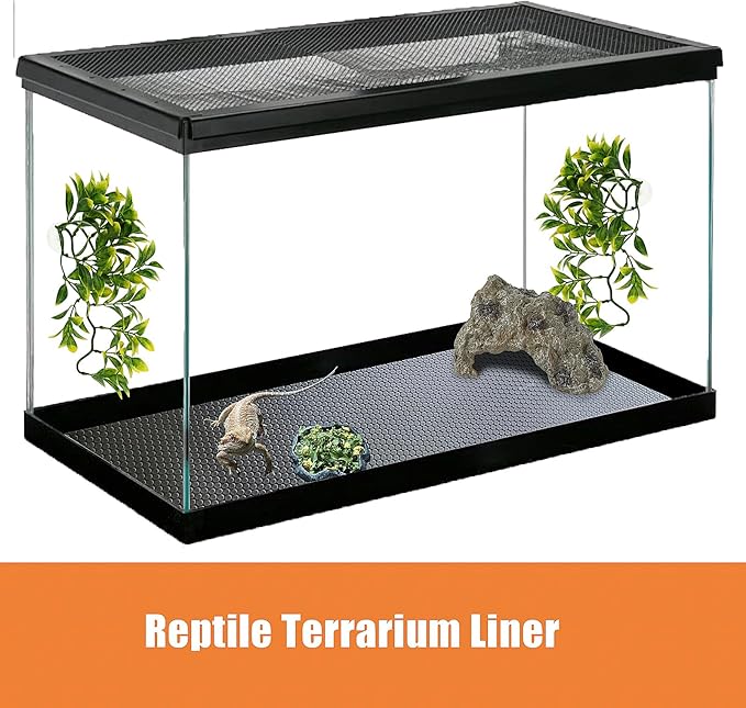Bearded Dragon Tank Accessories, Reptile Terrarium Liner, Bearded Dragon Substrate Bedding for 120 Gallon Reptile Tank, 4x2x2 Reptile Enclosure