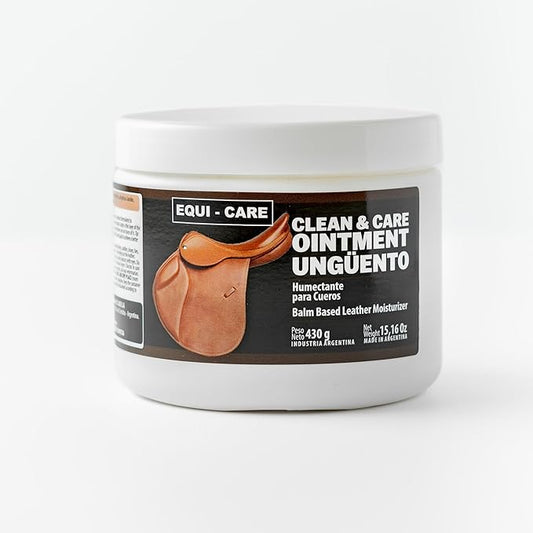 EQUI - CARE: Clean & Care Ointment. Tallow and Beeswax, Deeply Moisturize and Condition Your Leather tack and Equipment. Nourishing Ointment Keeps Leather Soft, Supple and Resistant to wear and Tear.