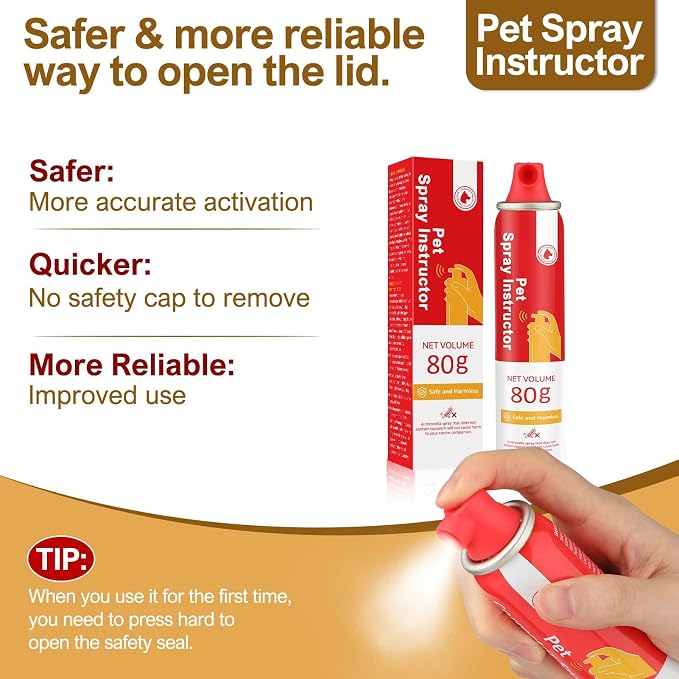 Dog Corrector Spray 1 Pack 80mL for Dogs to Stops Barking, Jumping Up Attacks & Unwanted Dog Behaviour Humane Effective Red