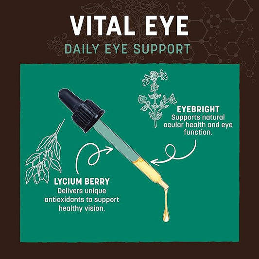 Earth Animal Apothecary Liquid Supplement - Vital Eye Herbal Remedies for Dogs & Cats - 2 fl oz