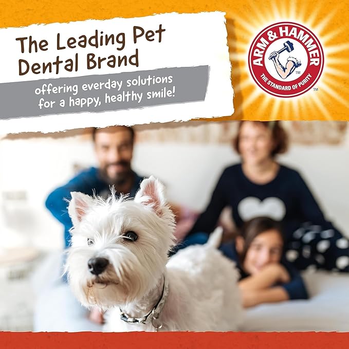 Arm and Hammer for Pets Super Treadz Mini Gorilla Dental Chew Toy for Dogs - Reduces Plaque and Tartar Without Brushing, Baking Soda Infused, Dishwasher Safe, Dogs Up to 25 Lbs, 3.5 Inch - 3 Pack