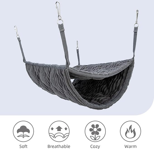 Niteangel Luxury Double Bunkbed Hammock, Fit 2 Adult Ferrets or 5 More Adult Rats