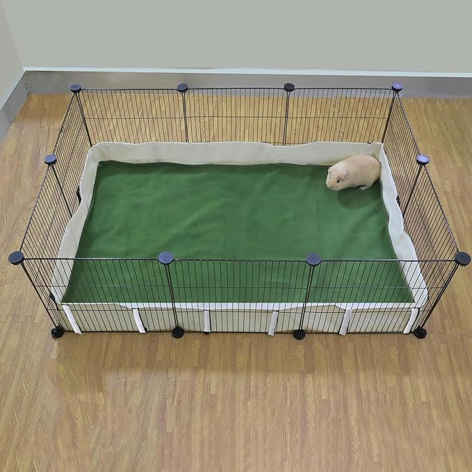 Guinea Pig Waterproof Cage Liner C&C 2x3,Guinea Pig Cage Canvas Bottom Replacement 42x28 Beige (C&C 2x3)