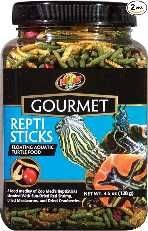 Zoo Med Gourmet Repti Sticks Floating Aquatic Turtle Food 4.5 oz - Pack of 2