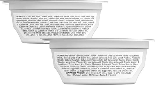 Blue Buffalo Tastefuls Savory Singles Natural Wet Cat Food Cuts in Gravy, Salmon and Tuna Variety Pack, 2.6-oz. Trays, 12-Count