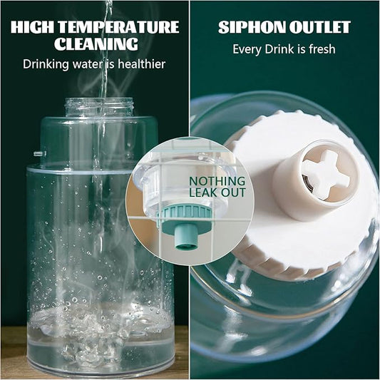 kathson 35oz Hanging Automatic Food Water Dispenser Gravity Pet Auto Feeder Waterer Set for Rabbit Cat Dog Chinchilla Ferret (Food and Water Dispenser)