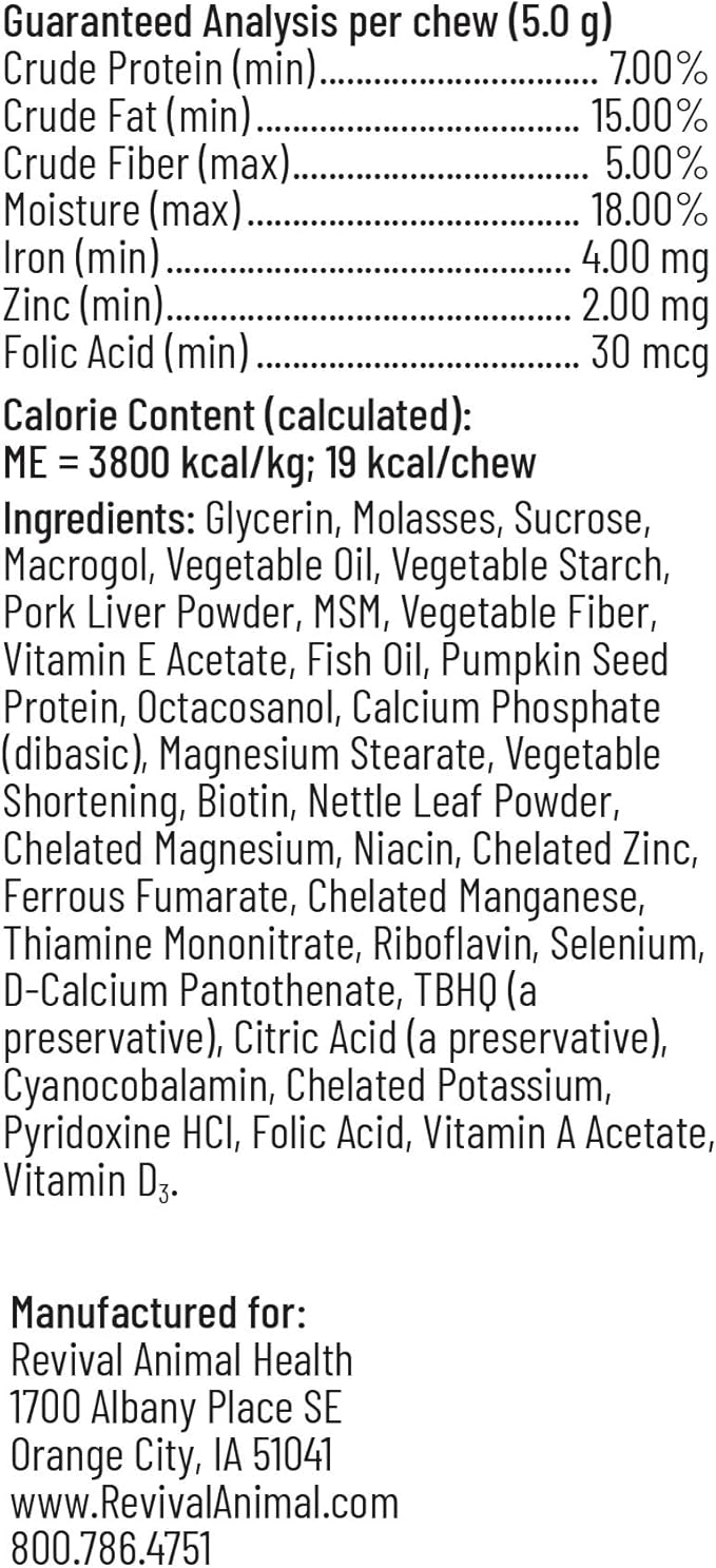 Breeder's Edge Oxy Mate Dog Prenatal Vitamins, Comprehensive Supplement for Pregnant Dogs and Cats Enriched with Essential Nutrients for Healthy Moms & Litters, Soft Chews - 60ct Medium & Large Dog