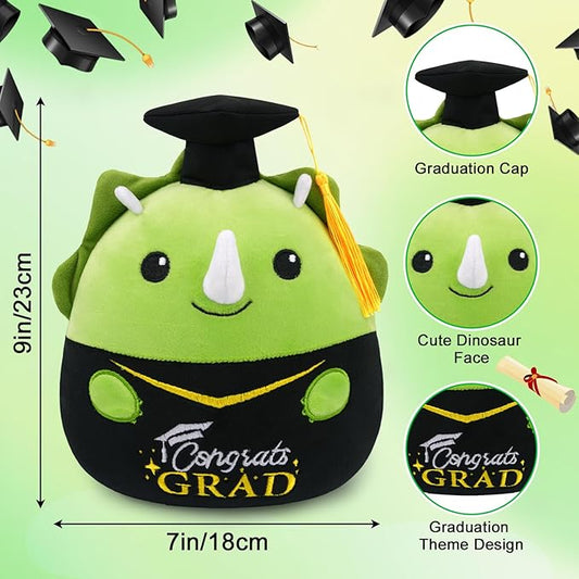 Graduation Dinosaur Stuffed Animal, 8 Inch Graduation Plush with Diploma Tassel Hat, Kindergarten Graduation Gifts for Kids Boys Girls, Elementary School Preschool Graduation Gift 2026