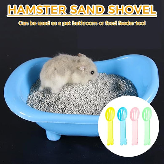 Small Scooper Poop Scoop Set, 10Pcs, for Hamster & Reptile | Small Animal Care Tool,fine litter scoop
