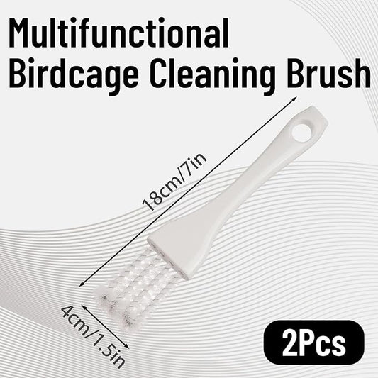 2 PCS Bird Cage Cleaner, Long Handle Bird Poop Remover for Pet Cages, Professional Parrot Cage Accessories Toolfor Better Cleaning of Bird Droppings from Pet Cages Parrot Cages Bird Perches