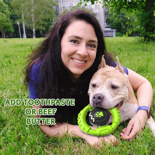 Dog Toys for Aggressive Chewers Large Medium Small Breed, Indestructible Durable Tough Dog Chew Toys to Keep Them Busy, Nylon Rubber Interactive Dog Toys