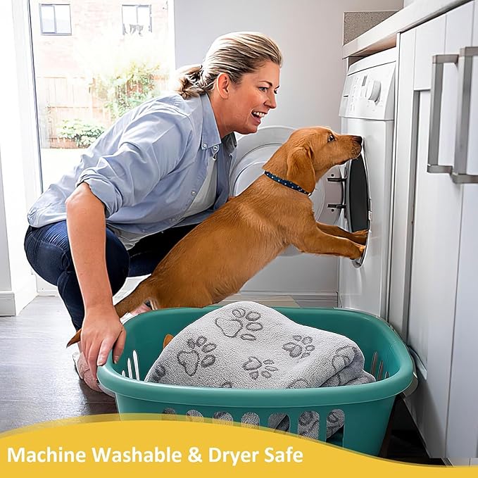 Dog Blankets for Medium Dogs, Cat, Premium Soft Dog Blankets for Small Dog Washable, Puppy Blanket Dogs Essentials for Puppies (3, Grey, 41" x 30")
