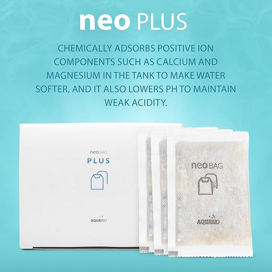 Aquario Neo Plus - Aquarium Filter Media - Aquarium Water Softener & pH Down for Plants, Enhances Aquatic Health, Ideal for Freshwater Aquariums - 8-Count Bags