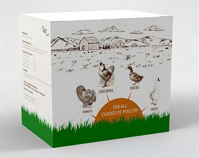 Classic Flock 11 lb Black Soldier Fly Larva - BSFL is a high Calc-Rich Chicken Feed with More Calcium Than mealworms.It is a Pure Natural Food that Provides high Protein for Chickens and Birds