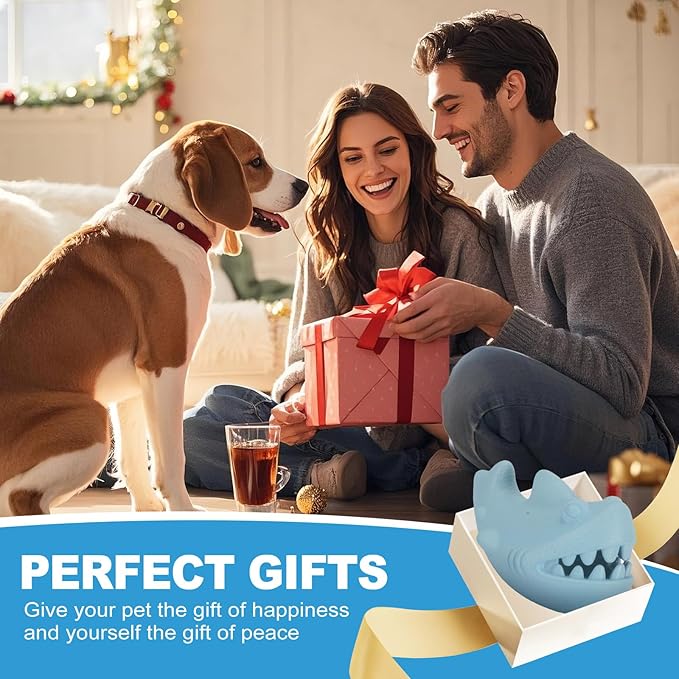 Durable Natural Rubber Dog Chew Toys for Aggressive Chewers, Treat Dispensing Dog Toys, Interactive Enrichment Toy to Keep Dogs Busy, Mental Stimulation, Clean Teeth