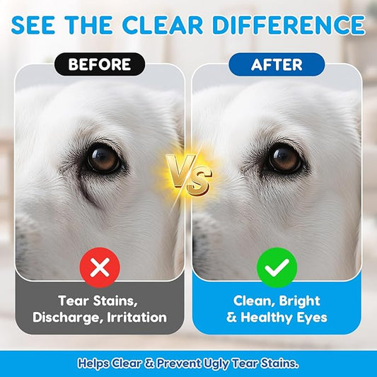 Dog & Cat Eye Drops, Soothing Eyes, Relieve Eye Irritation & Itching, Redness, Gentle and Safe - 2 fl oz