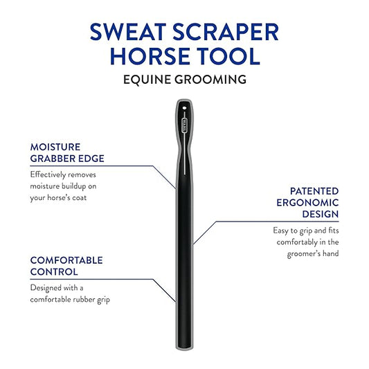 WAHL Professional Animal Equine Grooming Sweat Scraper Horse Tool - Black
