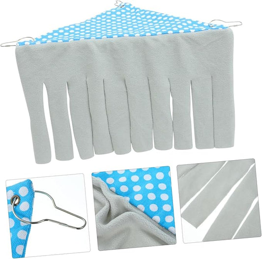Totority Guinea Pig Hideout Corner Hammock Durable Small Animal Hideaway for Stress Relief Easy to Install Pet Accessory for Hamsters Rabbits and Ferrets Gray