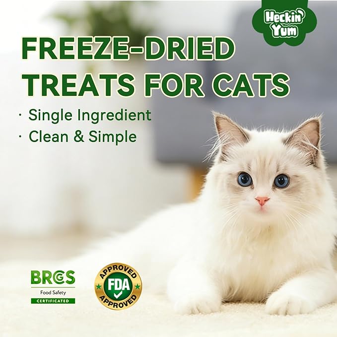 Freeze-Dried Chicken Cat Dental Treats with Cat Grass & Prebiotics, Sticks for Indoor Cats Digestive & Hairball Support, 4 oz