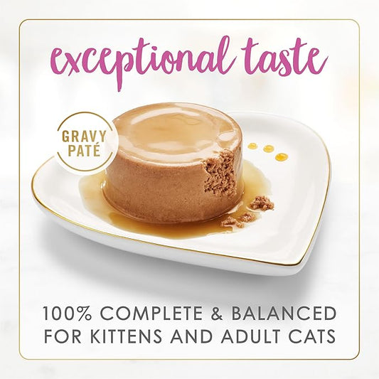 Purina Fancy Feast Gravy Lovers Chicken Feast Pate in Wet Cat Food Gravy - (Pack of 24) 3 oz. Cans