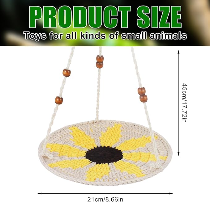 Jspupifip Reptile Hammock,Bearded Dragon Accessories for Habitat Leopard Gecko Tank Accessories Small Lizard Cage Bed Hanging Hammock Pet Platform Carrier for Chameleon Birds Rats Gecko Iguana