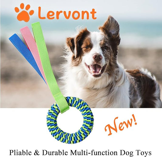 Dog Toys for Aggressive Chewers, Tug of War Dog Toy, Dog Teeth Cleaning Toy, Dog Rope Toys for Medium and Large Dogs