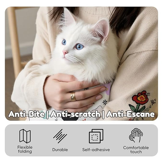 27.6"Cat Grooming Wrap (for nail trimming and veterinary care) - Large-Scale Anti-Escape Cat Containment Device- Multifunctional pet grooming essential, (C1 Suitable for 15 lbs)