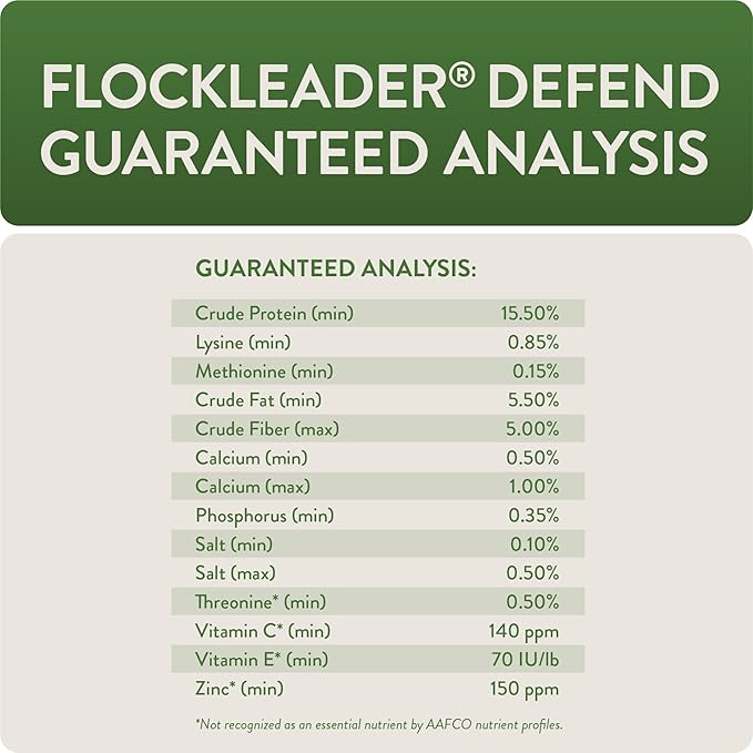 FlockLeader Defend, Functional Poultry Treats for Immune Support, 1.5 lb (Pack of 2)