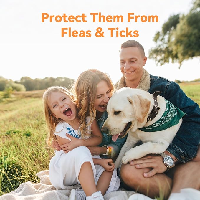 PUAINTA Addcool Plus Flea and Tick Prevention for Large Dogs (45-88 lbs), Professional Topical Treatment, 3 Monthly Doses, Fast-Acting Waterproof Dog Flea Drops