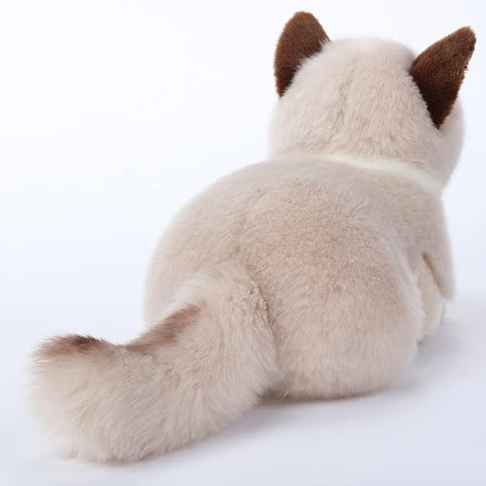 CU-MATE Adorable Stuffed Animals Cat -Handmade Plush Soft Cat -Present Gift for Boys/Girls (Sleeping Ragdoll Cat)