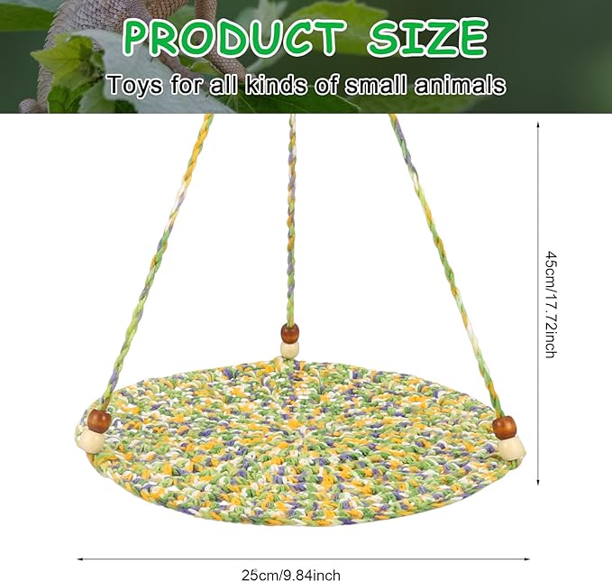 Jspupifip Bearded Dragon Bed, Large Reptile Hammock for Lizard Cage, Gecko & Chameleon Accessories