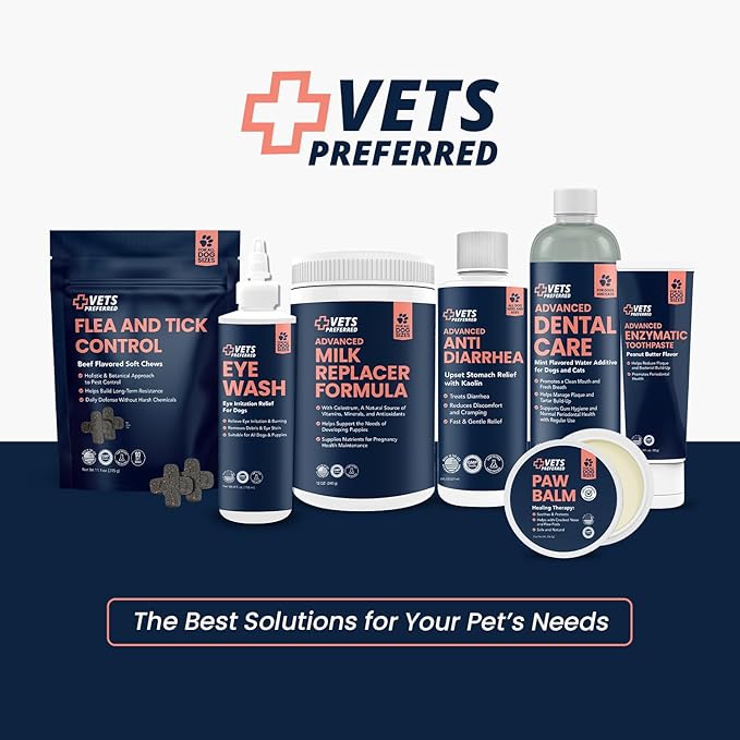 Vets Preferred Eye Cleaner for Dogs - Dog Eye Wash Drops for Infection & Tear Stain Remover - Improves Allergy Symptoms, Infections & Runny Eyes - Dog Eye Drops Rinse for Every Dog - 4 Oz