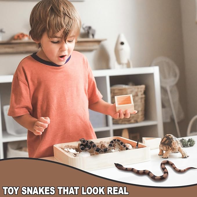 Upitry Rubber Snakes Fake Snake Rattlesnake - Realistic Keep Birds Away - Prank Life Size Toy That Look Real - Garden Plastic Scare Birds - Christmas Toys