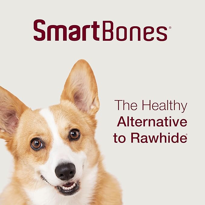SmartBones SmartSticks, Treat Your Dog to a Rawhide-Free Chew Made with Real Chicken and Vegetables, 10 Sticks, (Pack of 2)