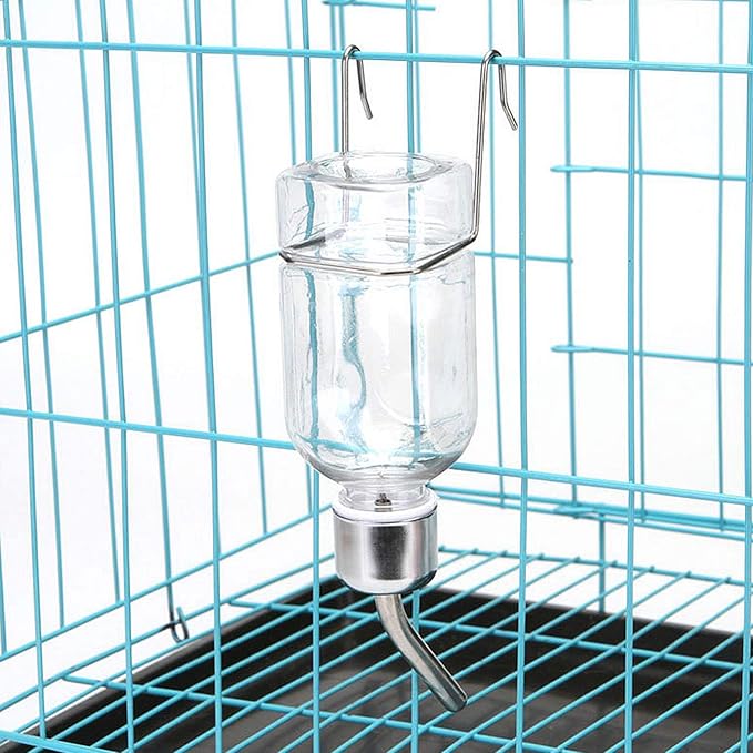 Mipcase 2pcs Pet Water Fountain Plastic Hanging Dispenser for Guinea Pigs and Animals Leakproof Easy to Install Convenient Pet Supply