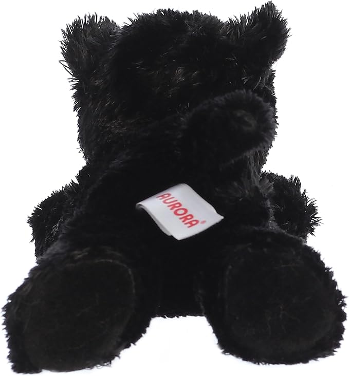 Aurora® Adorable Mini Flopsie™ Onyx™ Stuffed Animal - Mini Companions Ready for Playful Adventures - for Kids All Ages, Toddlers, Adults, and Families - Black 8 Inches