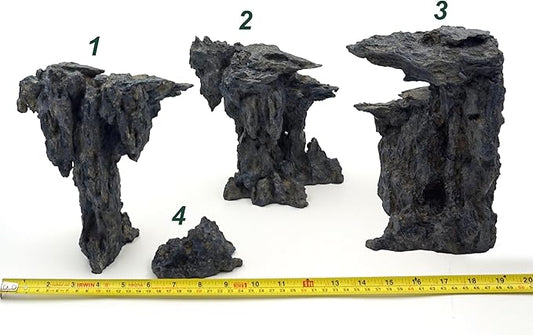 Allcolor Fish Tank Decor Rocks.Aquarium Decoration Model.Easy and Quick Solution for Aquascaping.(Cave of Gods)