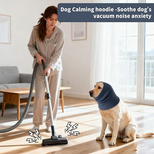 3Pack Dog Calming Hoodie for Small to Large Dogs High Elastic Pet Anxiety Relief Ear Wrap Cat Calming Collar Noise Reduce Protection for Fireworks,Thunder,Force Drying (Small+Medium+Large) (Grey)