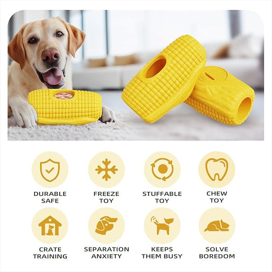Multi-Functional Interactive Dog Toys for Aggressive Chewers, Indestructible Dog Toys for Medium/Large Breeds,Frozen Dog Treat Holder to Keep Them Busy,Reduces Anxiety(Pack of 1)