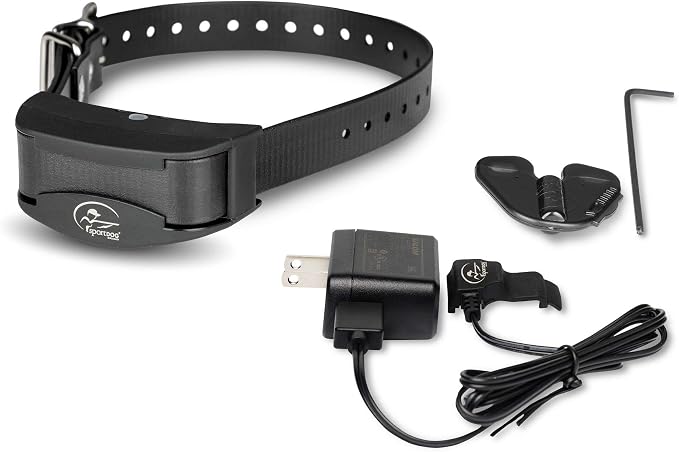SportDOG NoBark 10 Bark Control Collar - Silent Partner Technology Detects Only Your Dog's Bark, 10 Static Levels, 2 Training Modes, Rechargeable 200-Hr Battery, Waterproof, Dogs 8 lb+