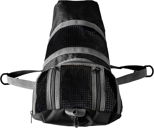 Cinf Cat Nail Clipping Cleaning Grooming Restraint Bag (Free Muzzle) Set No Scratching Biting for Bathing Nail Trimming Injecting Examining(Black,L)