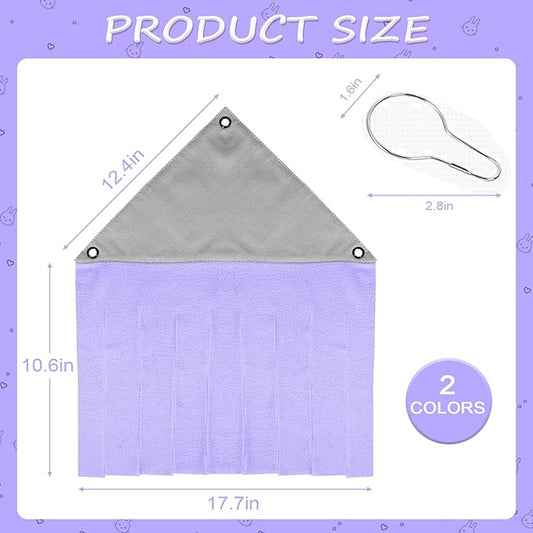 2-Pack Guinea Pig Accessories - Corner Hideout & Hammock Castle for Small Pets' Cage