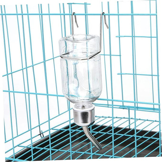 BESPORTBLE 2pcs Hanging Rabbit Water Feeder Plastic Pet Drinking Bottles with No Leak Design for Bunny Guinea Pig Hamster Cage Hydration