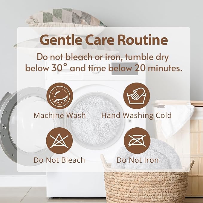 JOLLYVOGUE Calming Dog Bed Medium Size Dog, 31in Donut Washable Medium Pet Bed, Anti-Slip & Anti-Anxiety Fluffy Faux Fur Round Dogs Bed, Fits up to 45 lbs Pets (Purple)