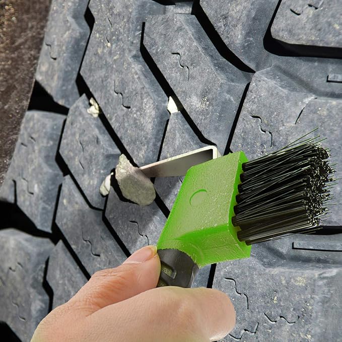 BOTH WINNERS 4Pcs Horse Hoof Pick Brushes, with Soft Touch Rubber Handle