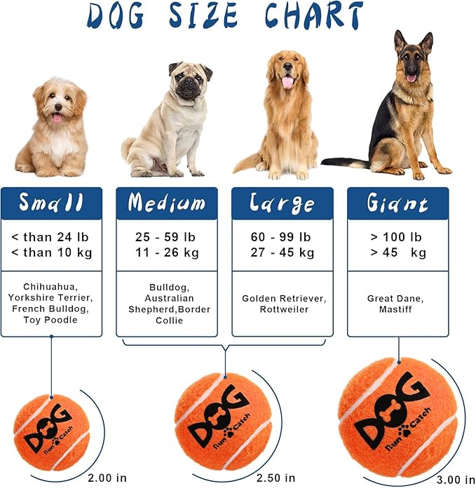 INSUM Squeaky Dog Balls - Squeaky Tennis Balls for Dogs, Orange | Medium - 2.5'', 20Pack
