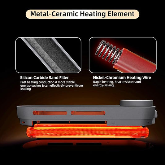 UPETTOOLS Submersible Aquarium Heater with Digital Thermostat, Adjustable Temperature Fish Tank Heater for 20-70 Gallon Tanks, Overheat and Dry Burn Protection, for Freshwater and Saltwater Aquariums
