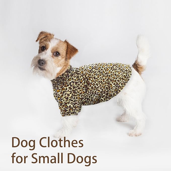 Sphynx Cat Sweater Leopard Hairless Cat Clothes Sweater Shirt Soft Warm Long Sleeves Pullover Pet Clothes Pajamas Dog Cloth for Small Dogs Jumpsuit Pet Sweaters (Leopard, Large)