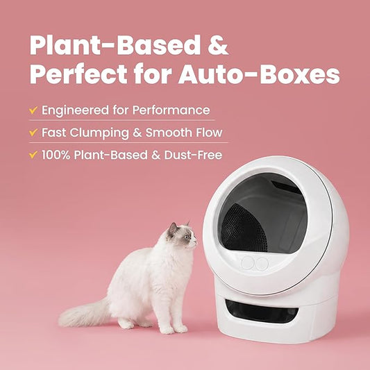 Lady N Granular Tofu Cat Litter Yosemite Scent, Mini-Pellet Compatible with Automatic Self-Cleaning Cat Litter Box, Premium Clumping, Low Dust, Probiotic Odor Control 9lb